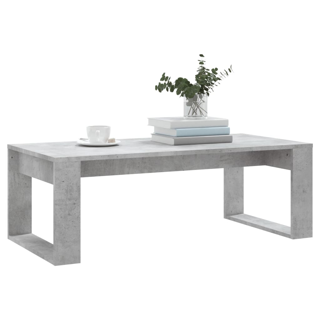 Stolić za kavu boja betona 102 x 50 x 35 cm konstruirano drvo