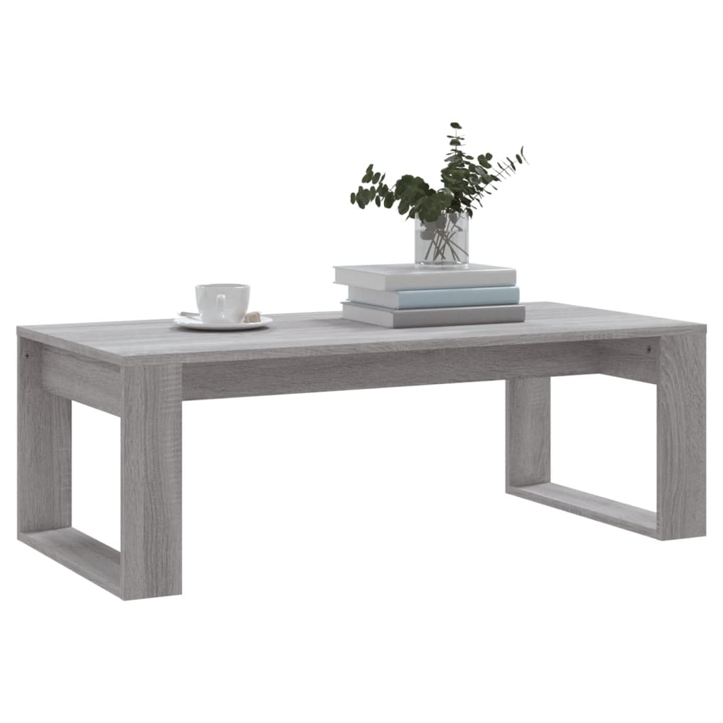 Stolić za kavu boja sivog hrasta 102x50x35 cm konstruirano drvo