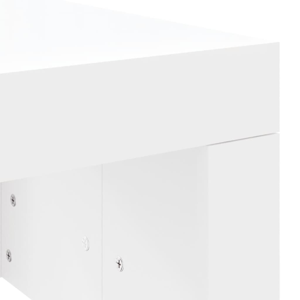 Stolić za kavu bijeli 102 x 50 x 36 cm od konstruiranog drva