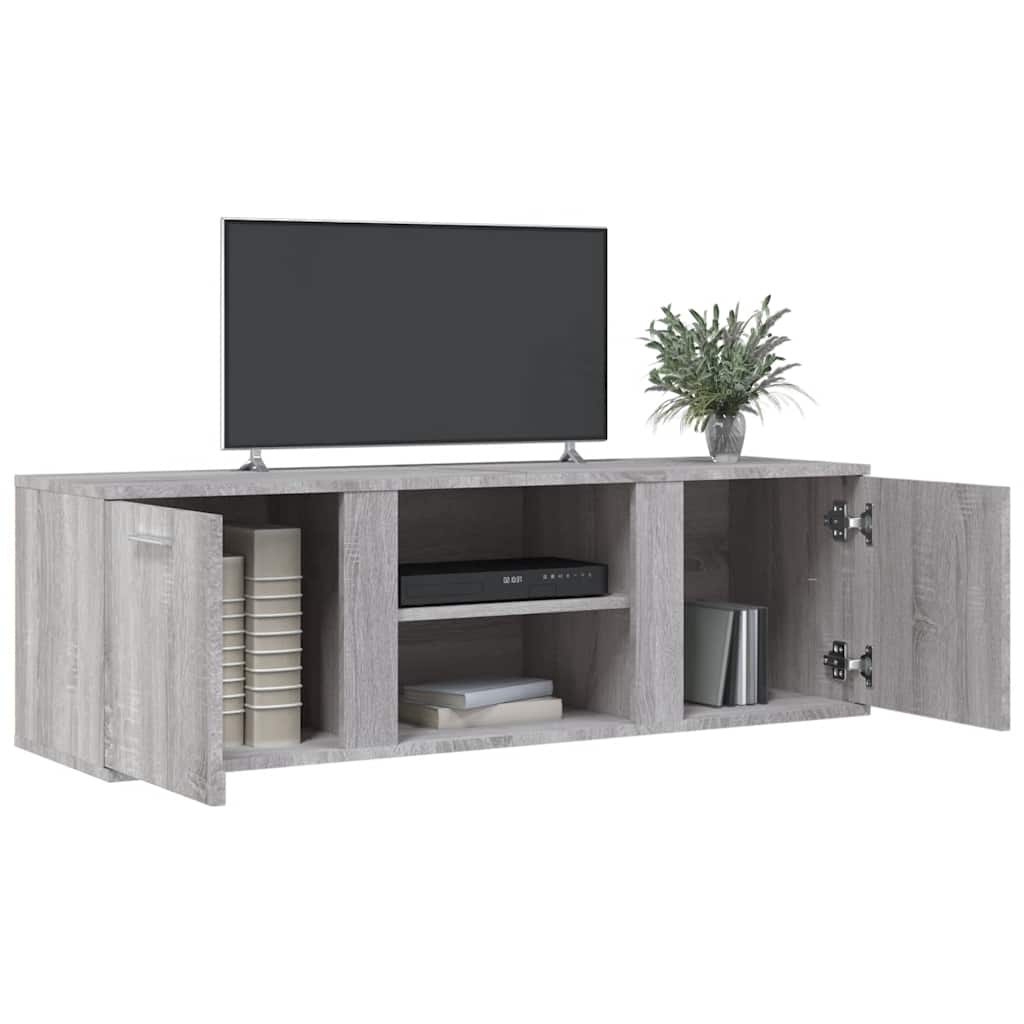 TV ormarić siva boja hrasta 120 x 34 x 37 cm konstruirano drvo