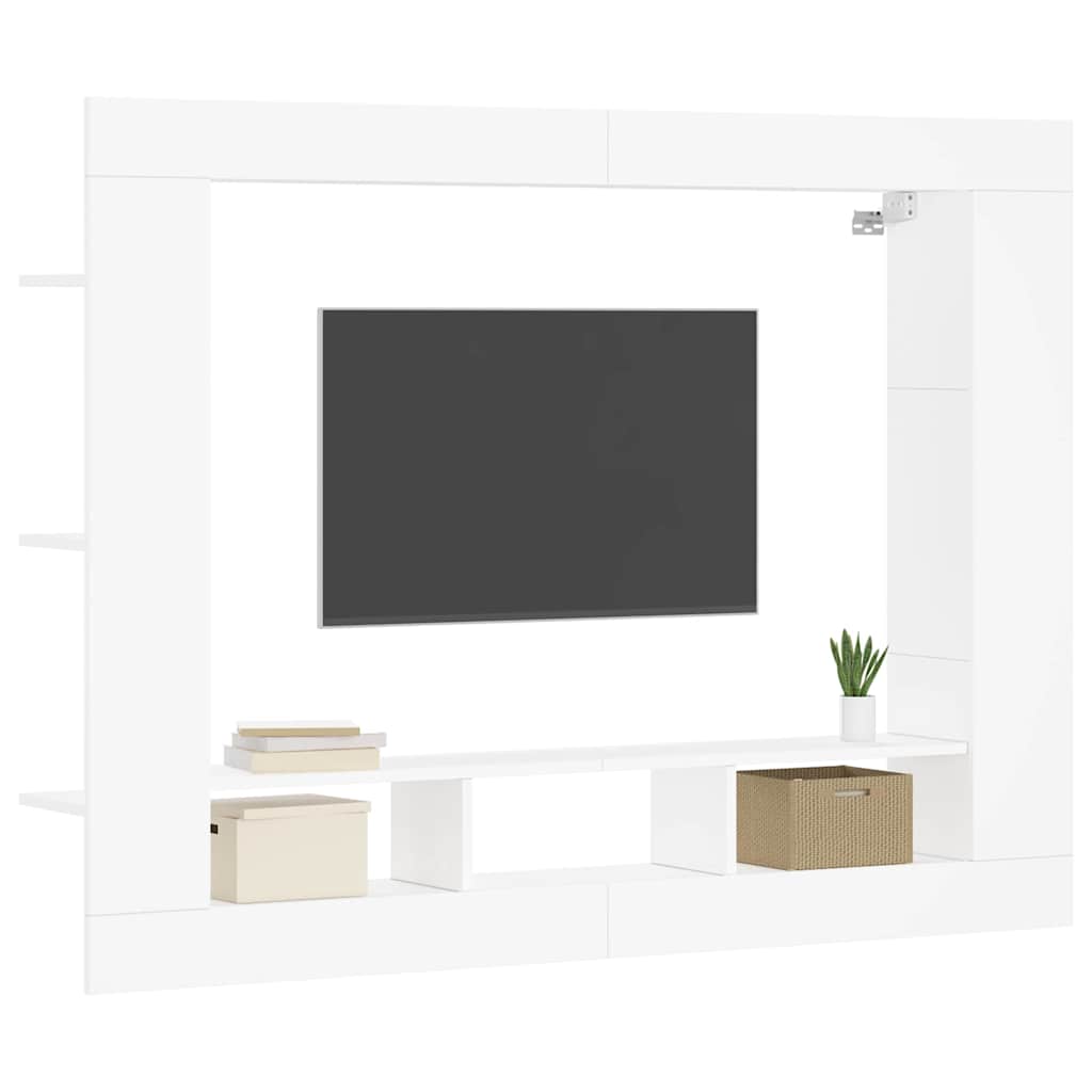 TV ormarić bijeli 152 x 22 x 113 cm od konstruiranog drva