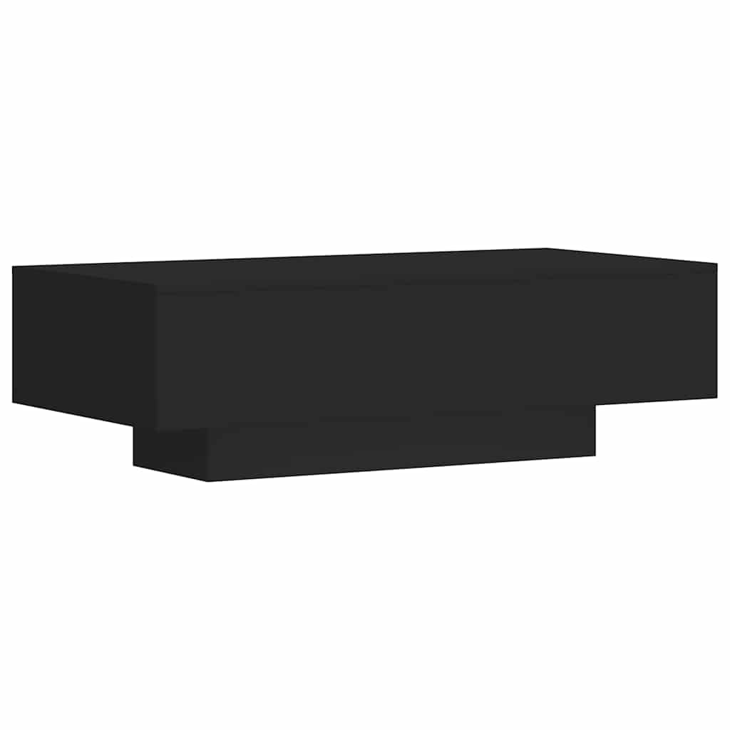 Stolić za kavu crni 100 x 49,5 x 31 cm od konstruiranog drva