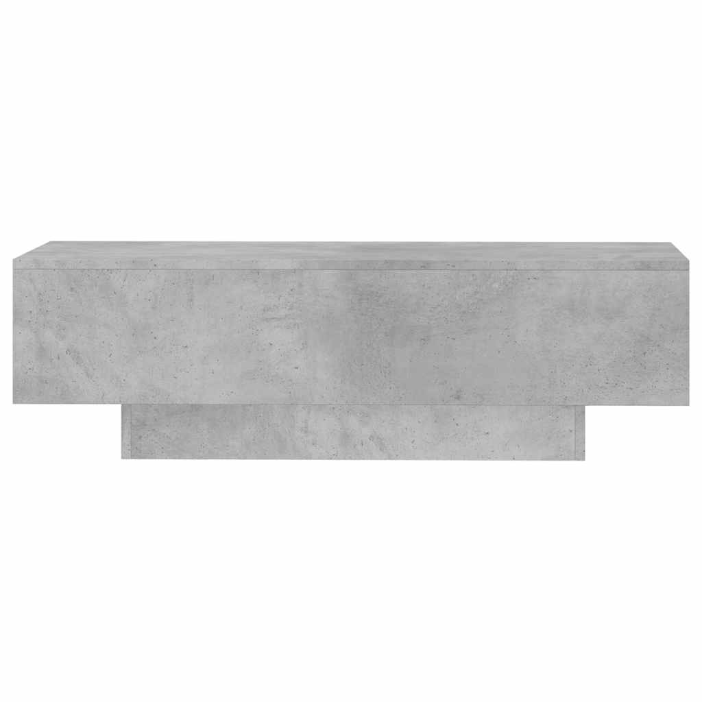 Stolić za kavu boja betona 100 x 49,5 x 31 cm konstruirano drvo