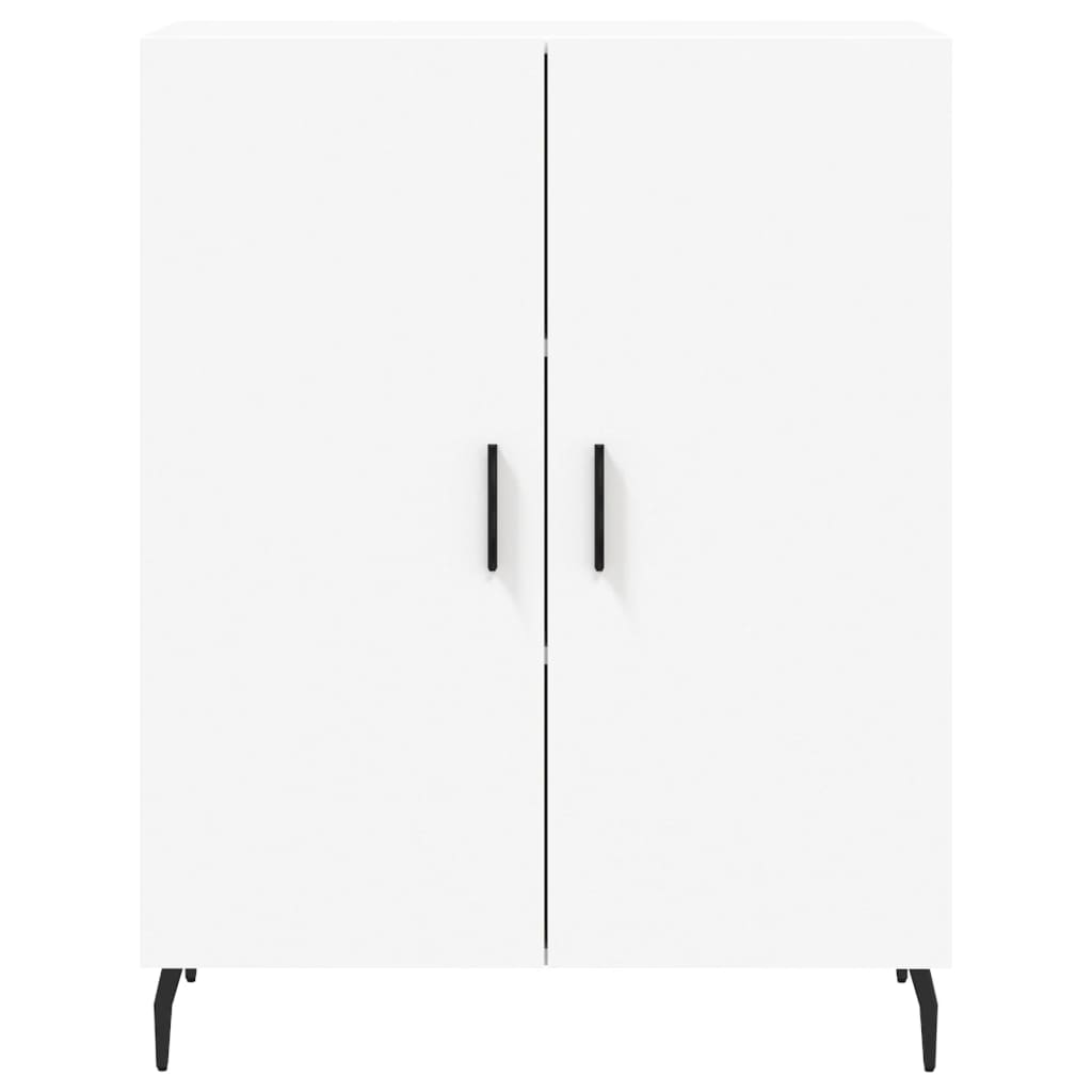 Visoka komoda bijela 69,5x34x180 cm konstruirano drvo