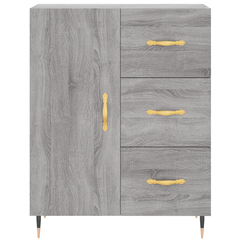 Visoka komoda siva sonome 69,5x34x180 cm od konstruiranog drva