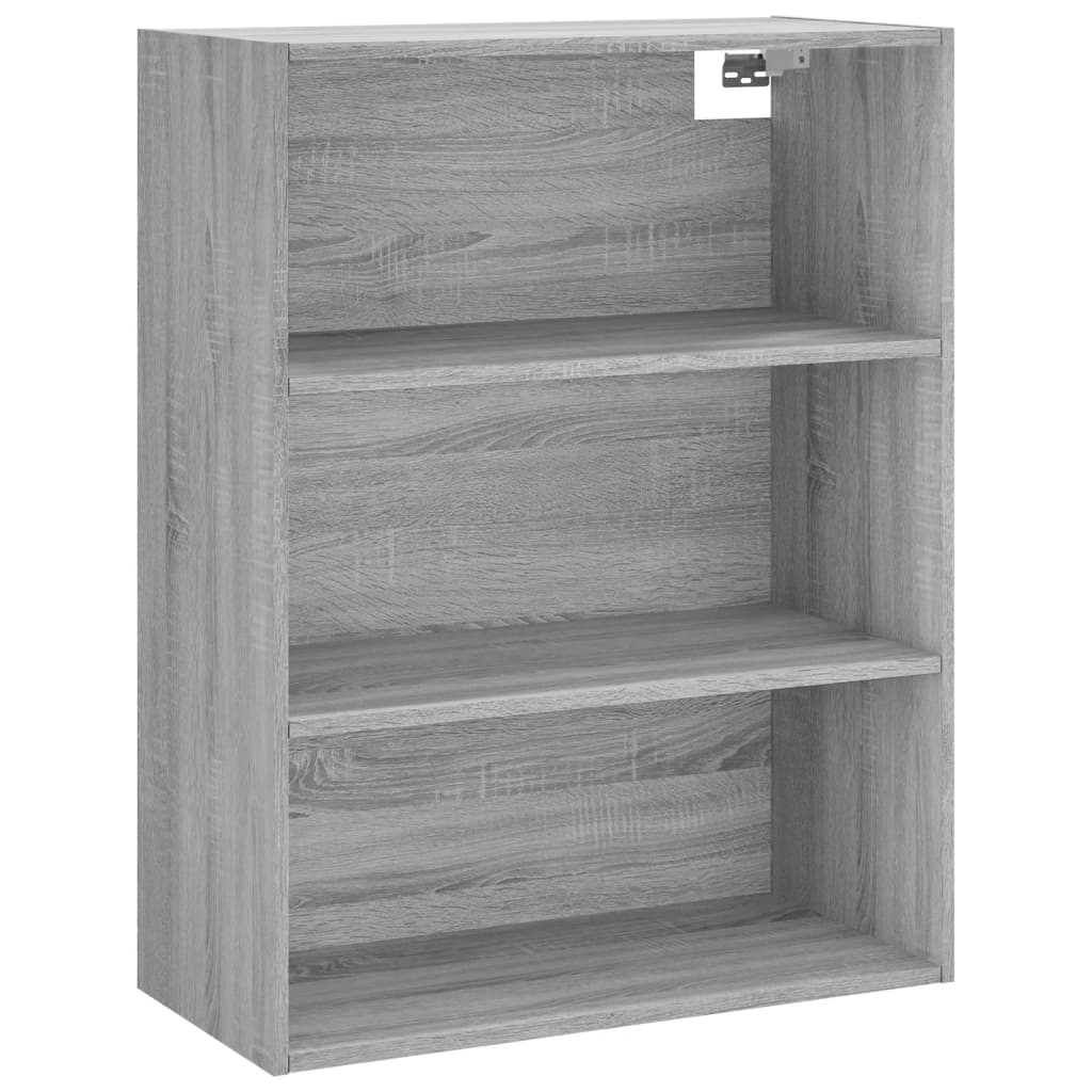 Visoka komoda siva sonome 69,5x34x180 cm od konstruiranog drva