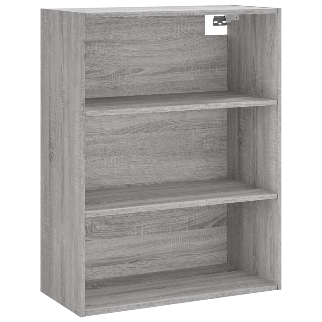 Visoka komoda siva sonome 69,5x32,5x180 cm konstruirano drvo