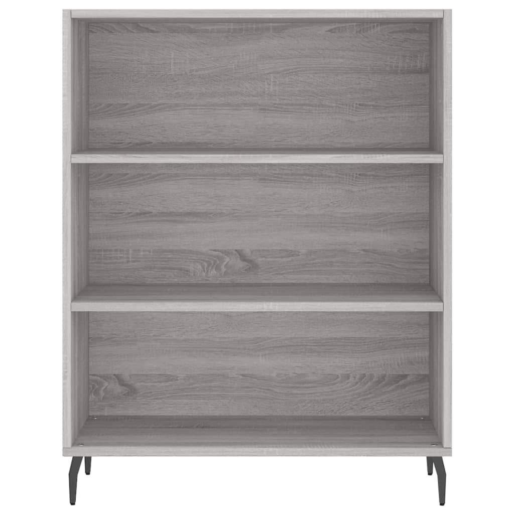 Visoka komoda siva sonome 69,5x32,5x180 cm konstruirano drvo