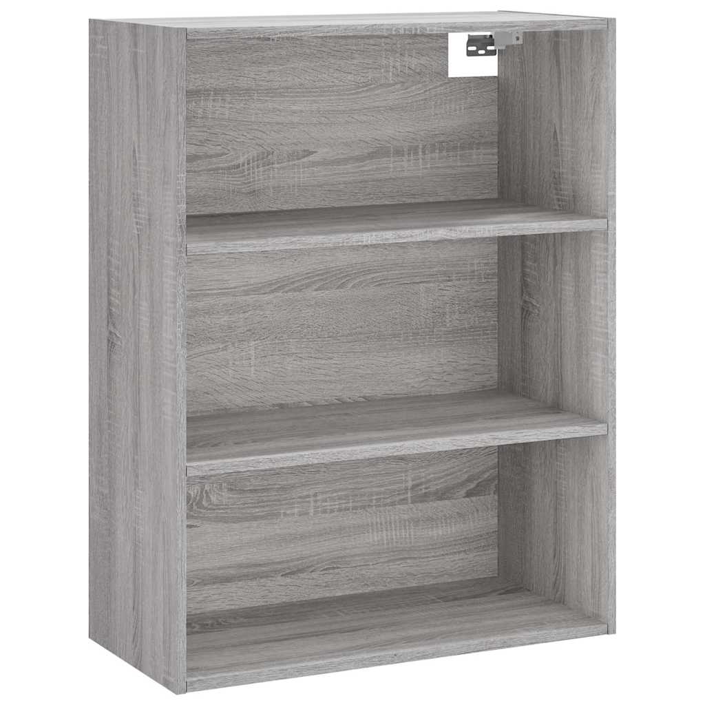 Visoka komoda siva sonome 69,5x34x180 cm od konstruiranog drva