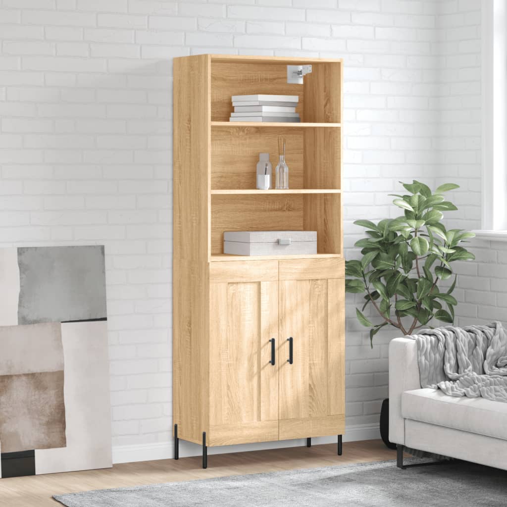 Visoka komoda hrasta sonome 69,5x34x180cm od konstruiranog drva