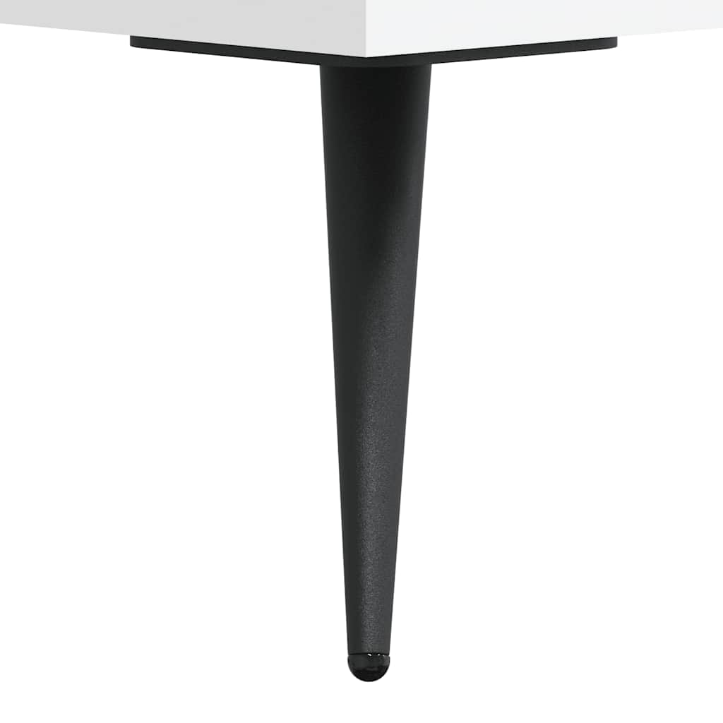Visoka komoda bijela 69,5x34x180 cm konstruirano drvo