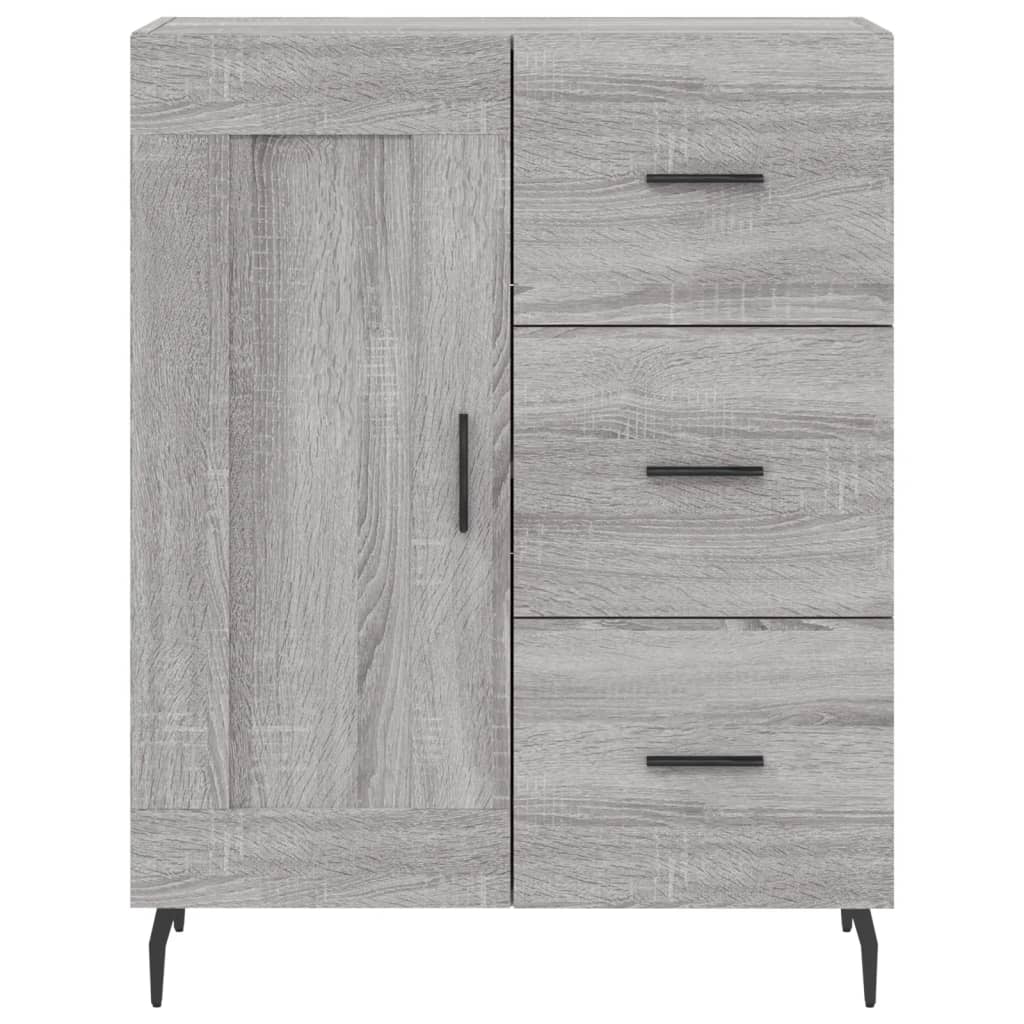 Visoka komoda siva sonome 69,5x34x180 cm od konstruiranog drva