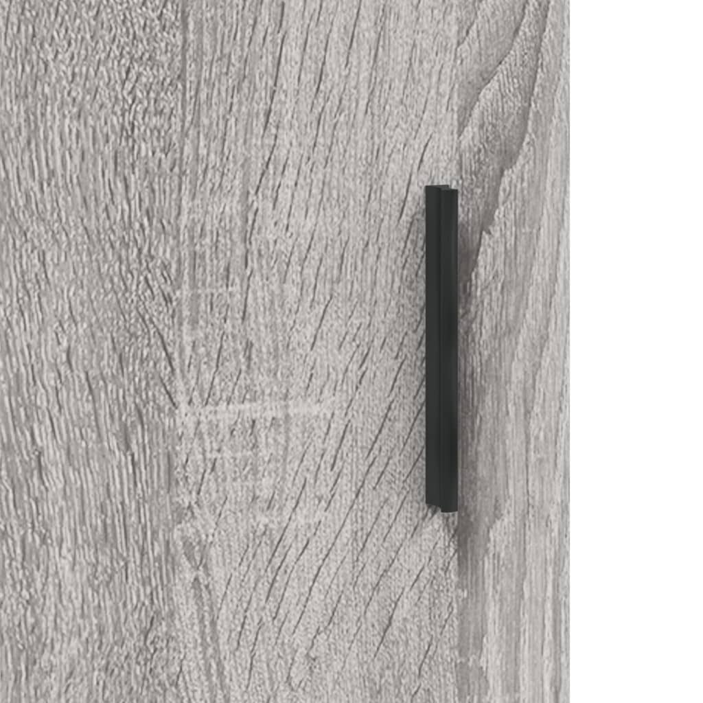 Visoka komoda siva sonome 69,5x34x180 cm od konstruiranog drva