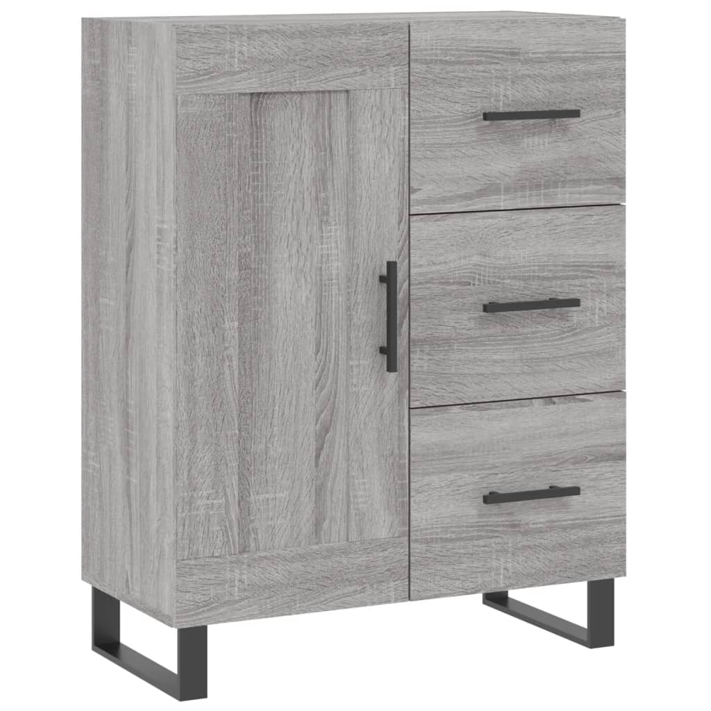 Visoka komoda siva sonome 69,5x34x180 cm od konstruiranog drva