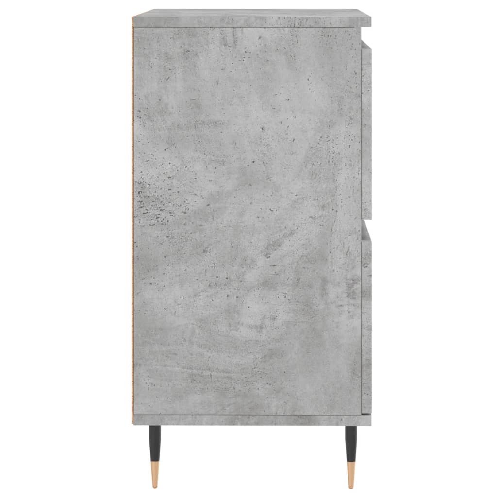 Komoda 3 kom siva boja betona od konstruiranog drva
