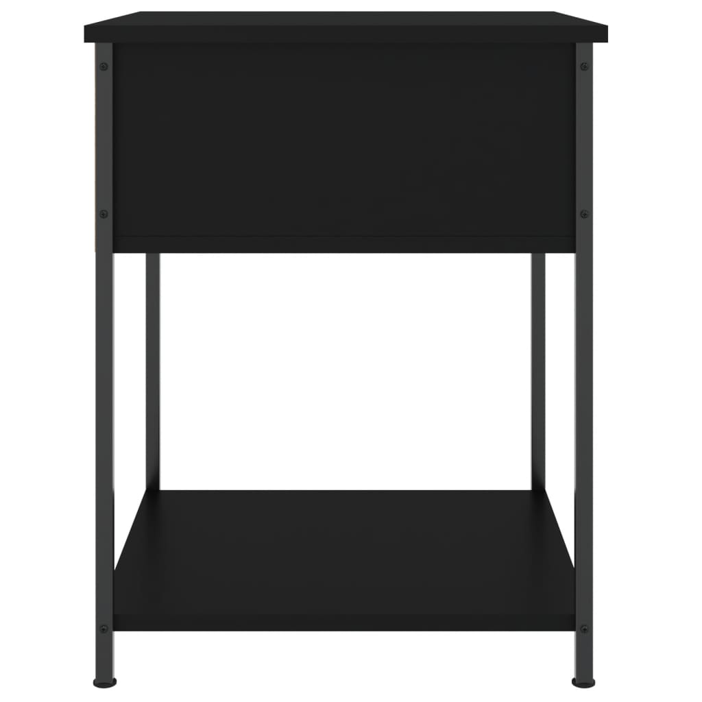 Noćni ormarići 2 kom crni 44 x 45 x 58 cm od konstruiranog drva