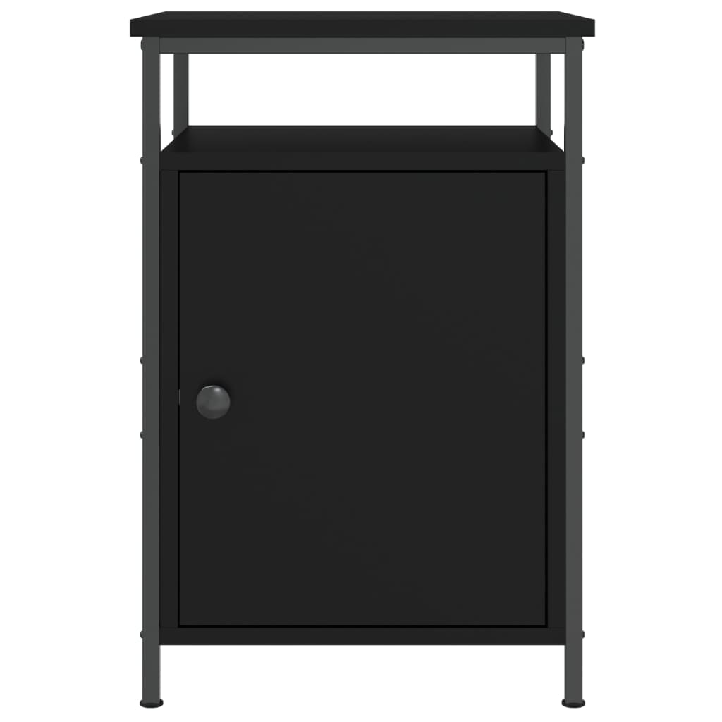 Noćni ormarići 2 kom crni 40x42x60 cm konstruirano drvo