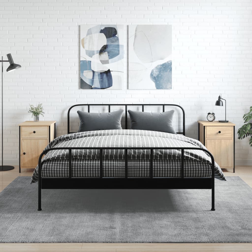 Noćni ormarići 2 kom boja hrasta 40x42x60 cm konstruirano drvo