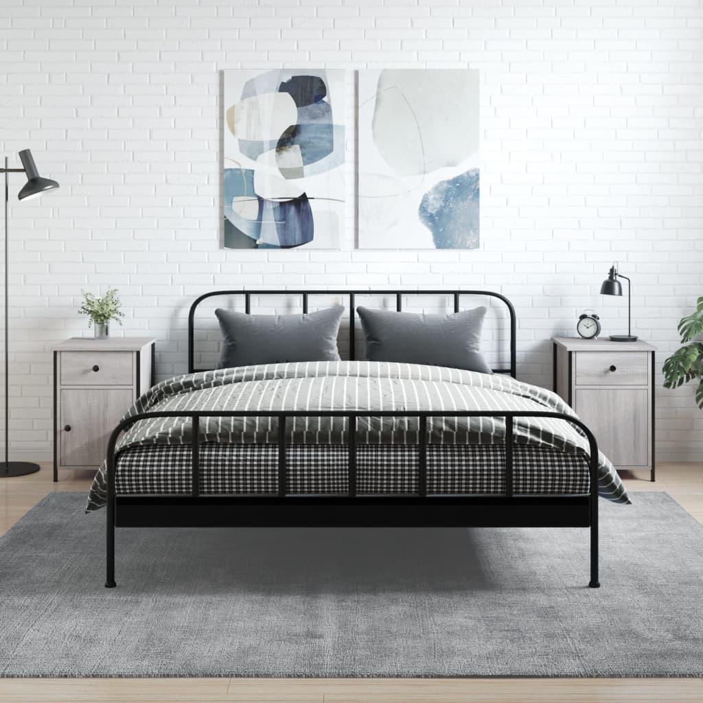 Noćni ormarići 2 kom boja hrasta 40x42x60 cm konstruirano drvo