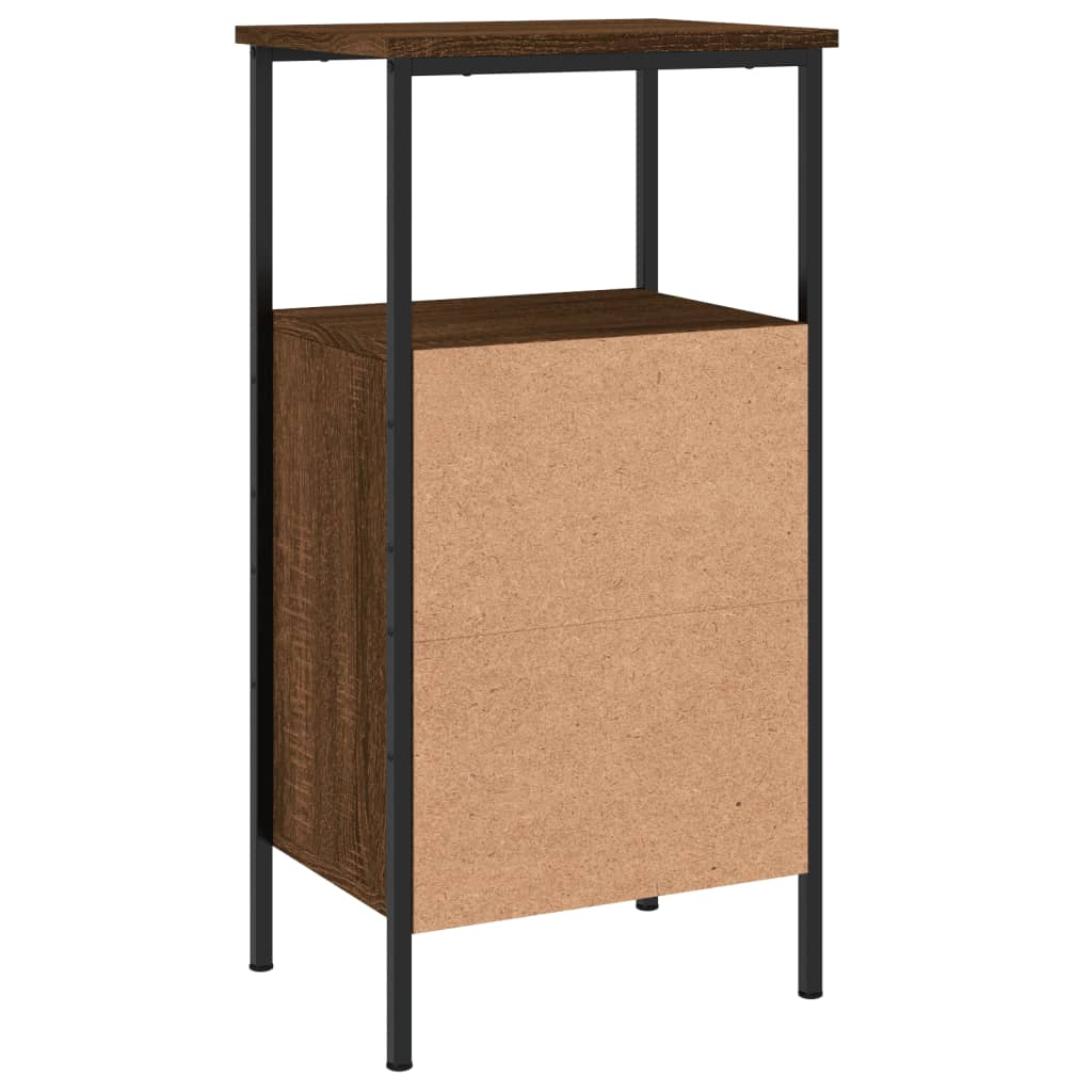 Noćni ormarići 2 kom boja hrasta 41x31x80 cm konstruirano drvo