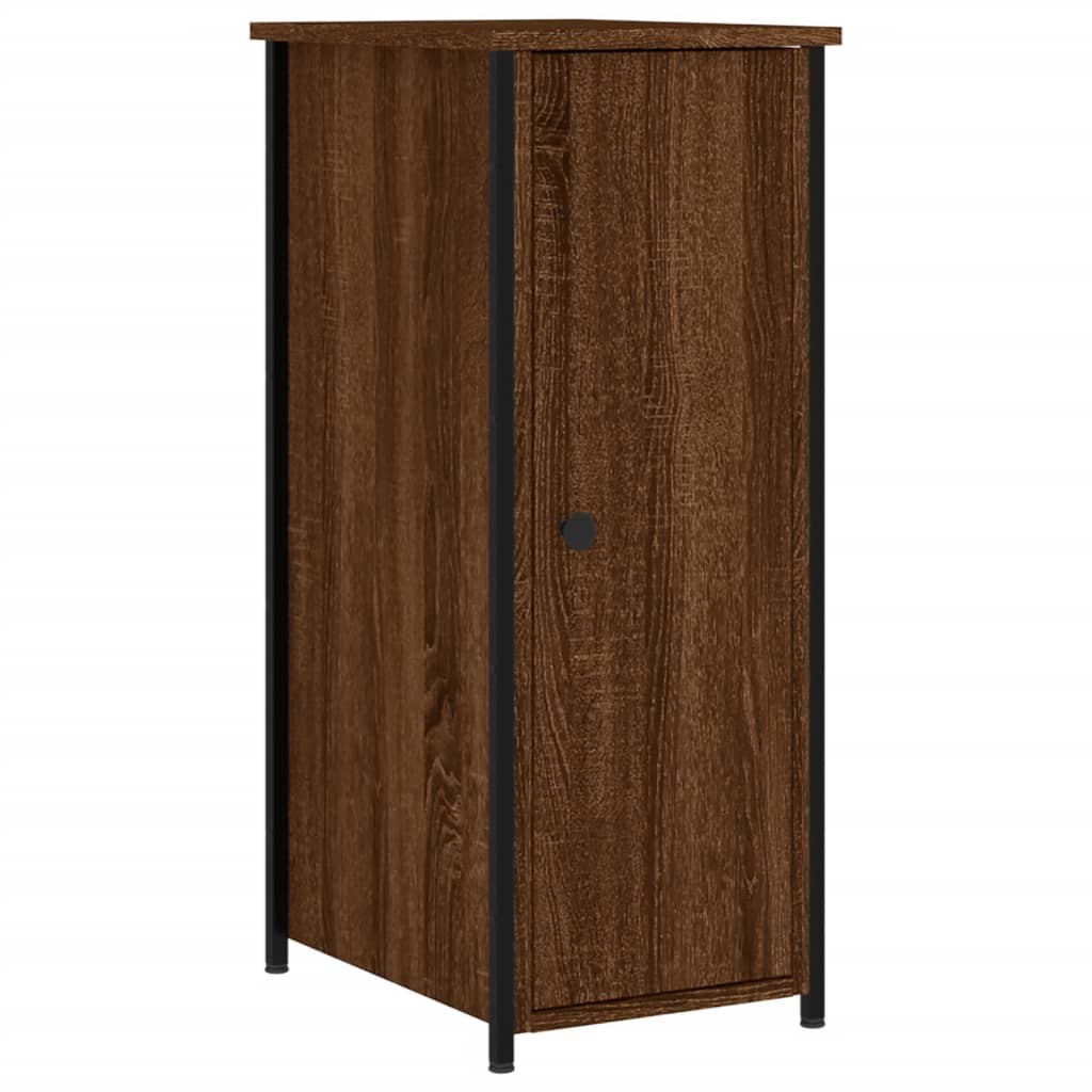 Noćni ormarići 2 kom boja hrasta 32x42x80 cm konstruirano drvo