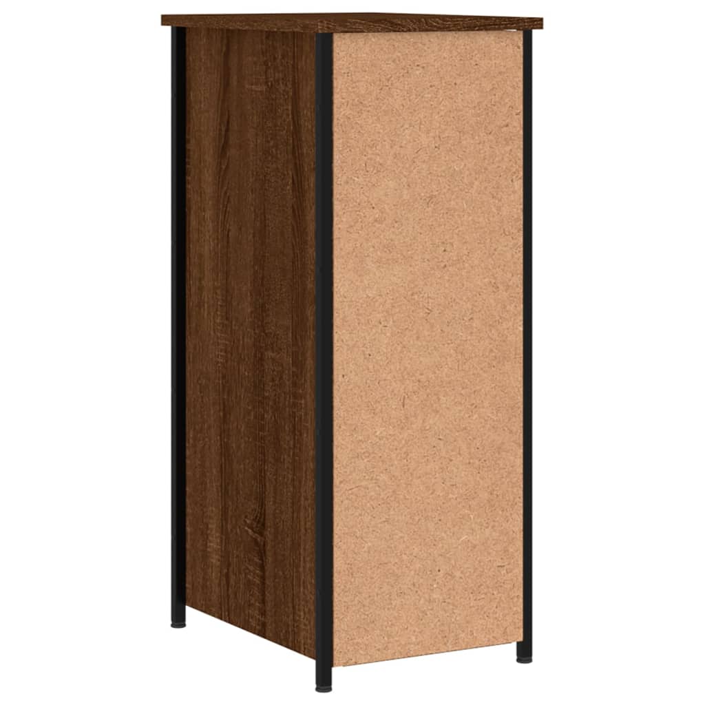Noćni ormarići 2 kom boja hrasta 32x42x80 cm konstruirano drvo