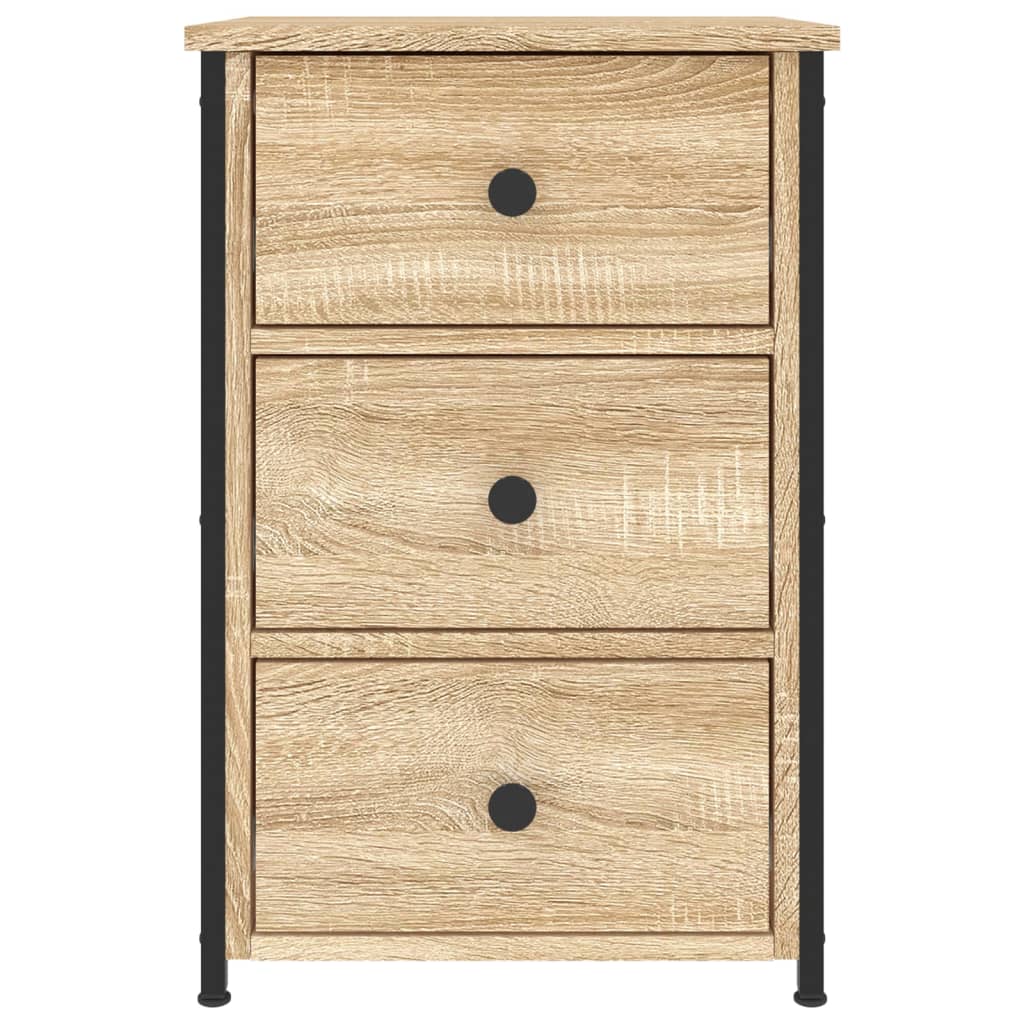 Noćni ormarići 2 kom boja hrasta 40x36x60 cm konstruirano drvo