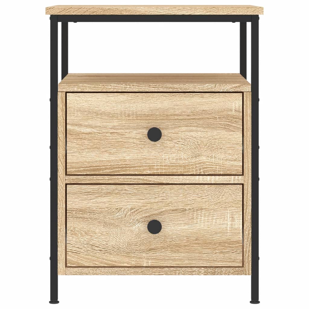 Noćni ormarići 2 kom boja hrasta 44x45x60 cm konstruirano drvo