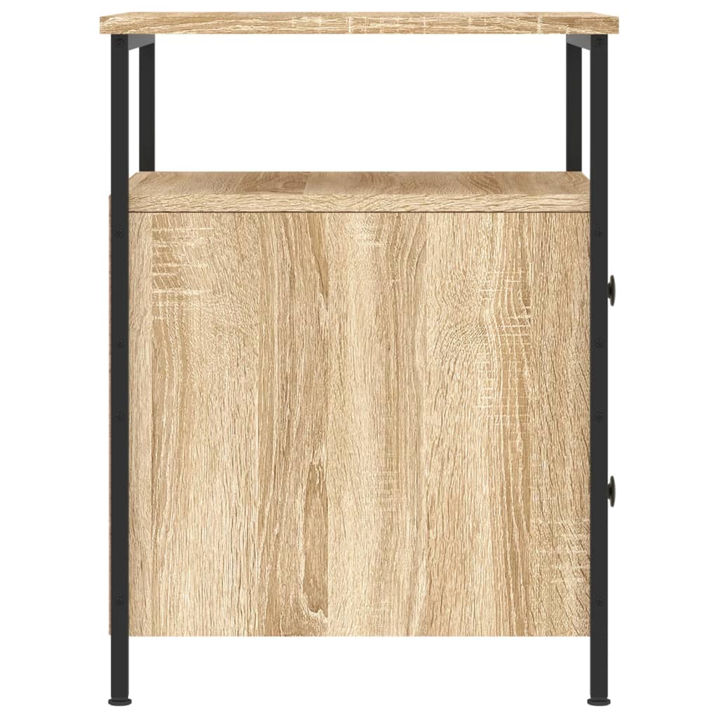 Noćni ormarići 2 kom boja hrasta 44x45x60 cm konstruirano drvo