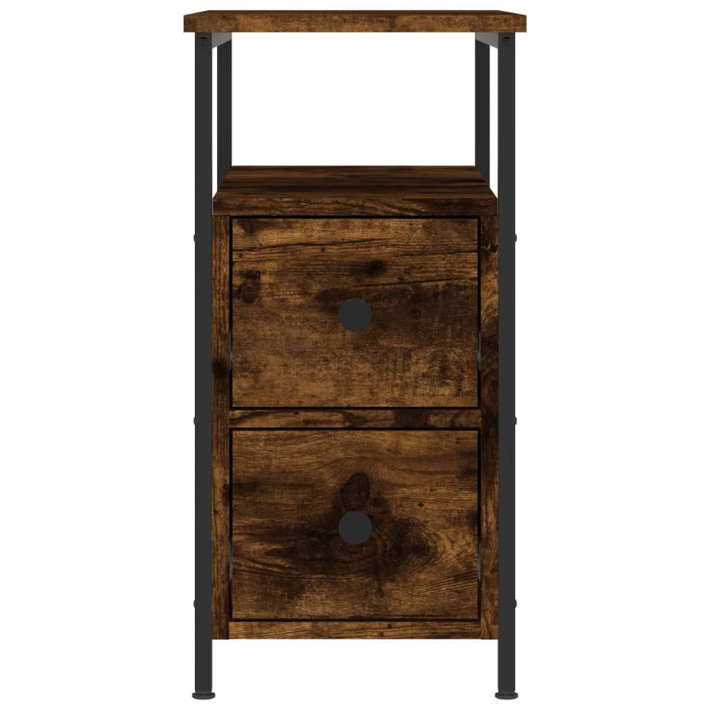 Noćni ormarići 2 kom boja hrasta 30x60x60 cm konstruirano drvo