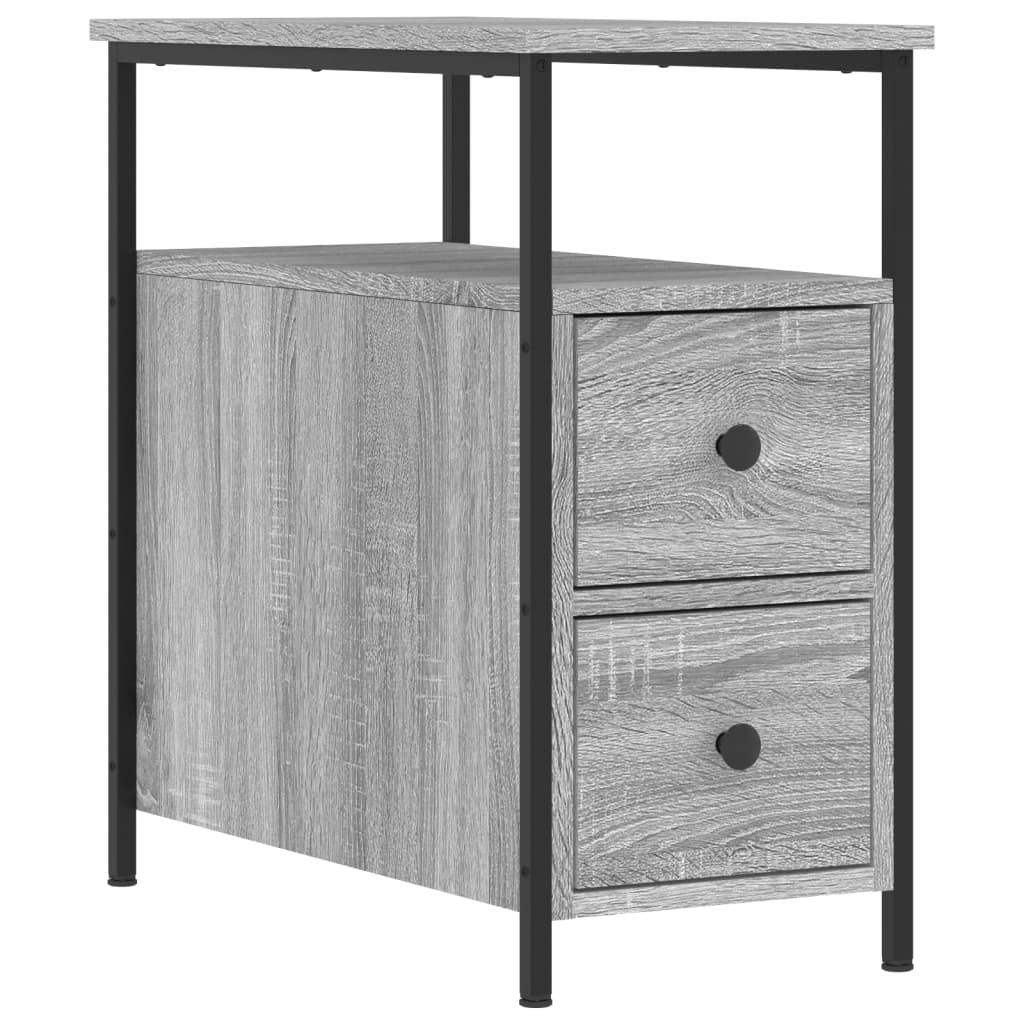 Noćni ormarići 2 kom boja hrasta 30x60x60 cm konstruirano drvo