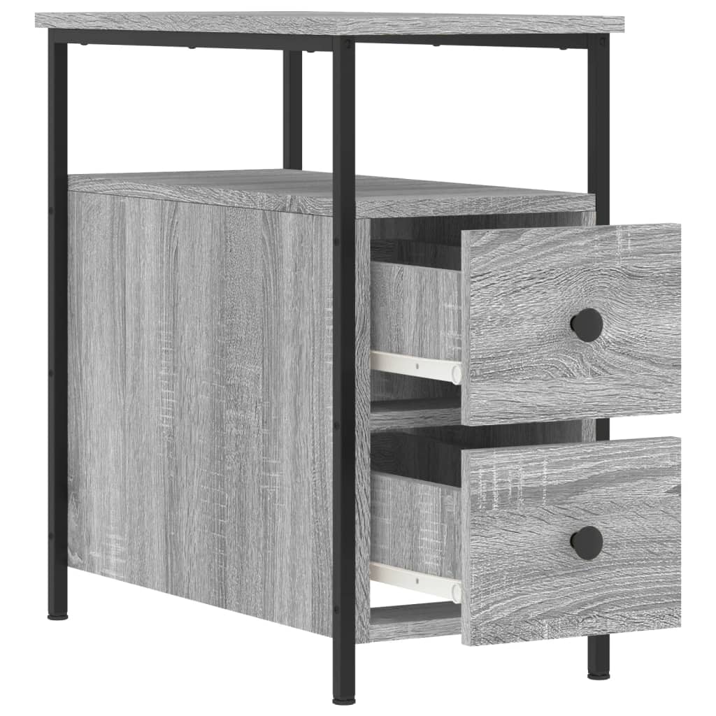 Noćni ormarići 2 kom boja hrasta 30x60x60 cm konstruirano drvo