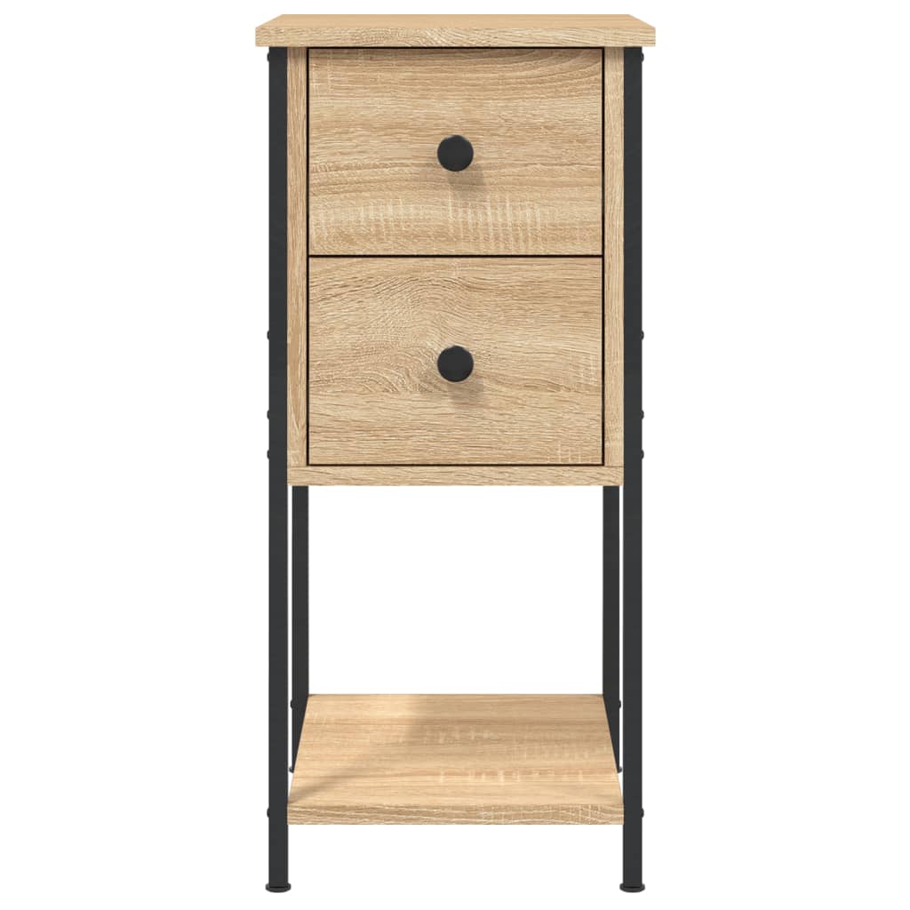 Noćni ormarići 2 kom boja hrasta 32x42x70 cm konstruirano drvo