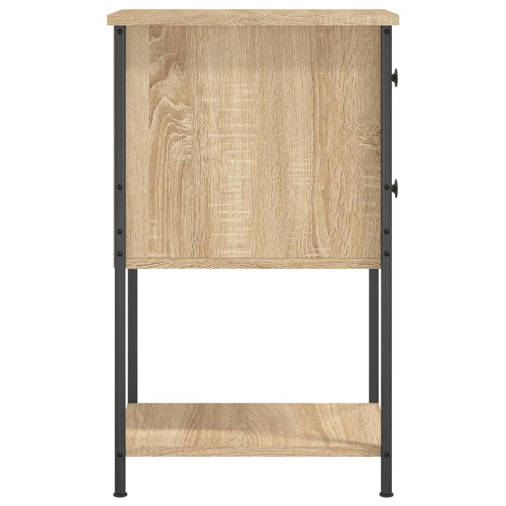 Noćni ormarići 2 kom boja hrasta 32x42x70 cm konstruirano drvo