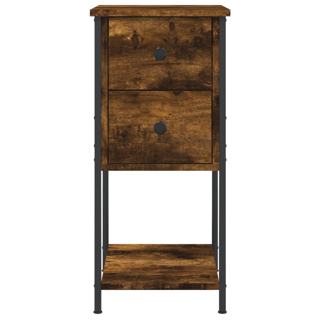 Noćni ormarići 2 kom boja hrasta 32x42x70 cm konstruirano drvo