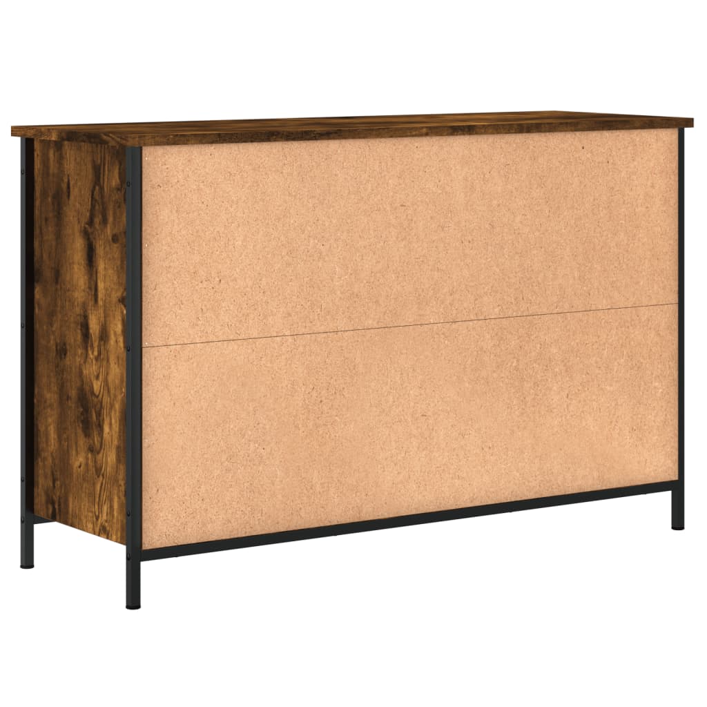 TV ormarić boja dimljenog hrasta 100x35x65 cm konstruirano drvo