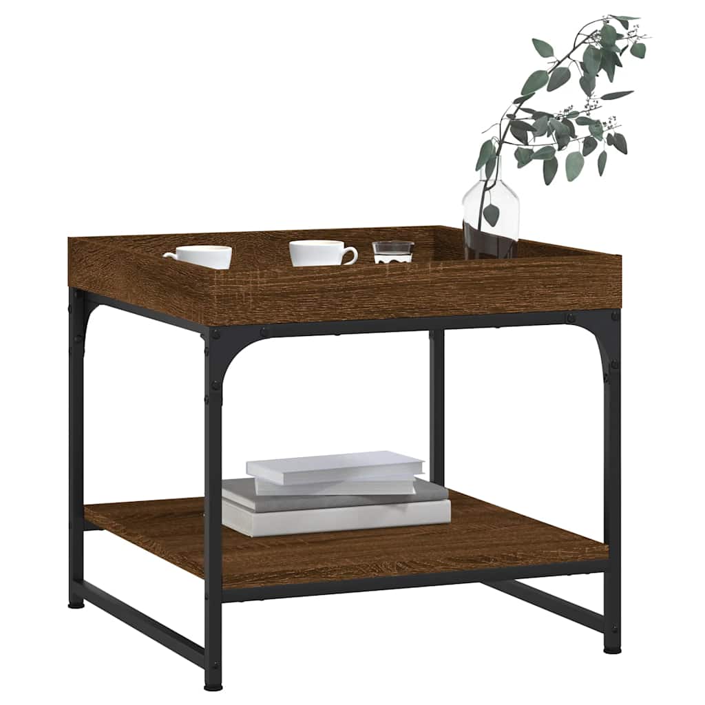 Stolić za kavu boja hrasta 49,5x49,5x45 cm konstruirano drvo