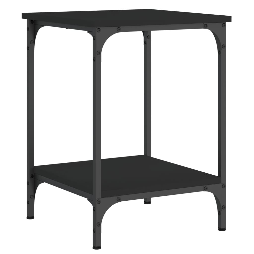 Stolić za kavu crni 40 x 40 x 55 cm od konstruiranog drva