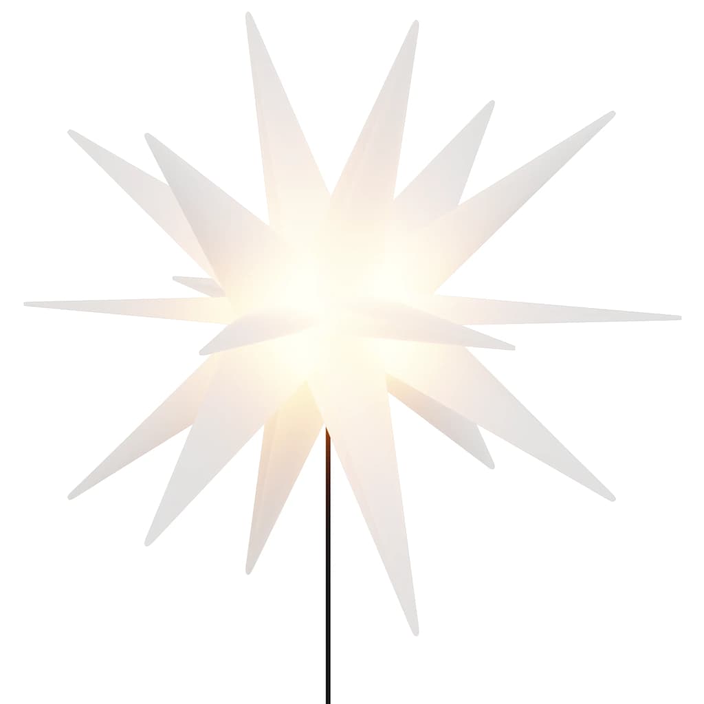 Božićna svjetla sa šiljcima 3 kom LED sklopiva bijele 57 cm