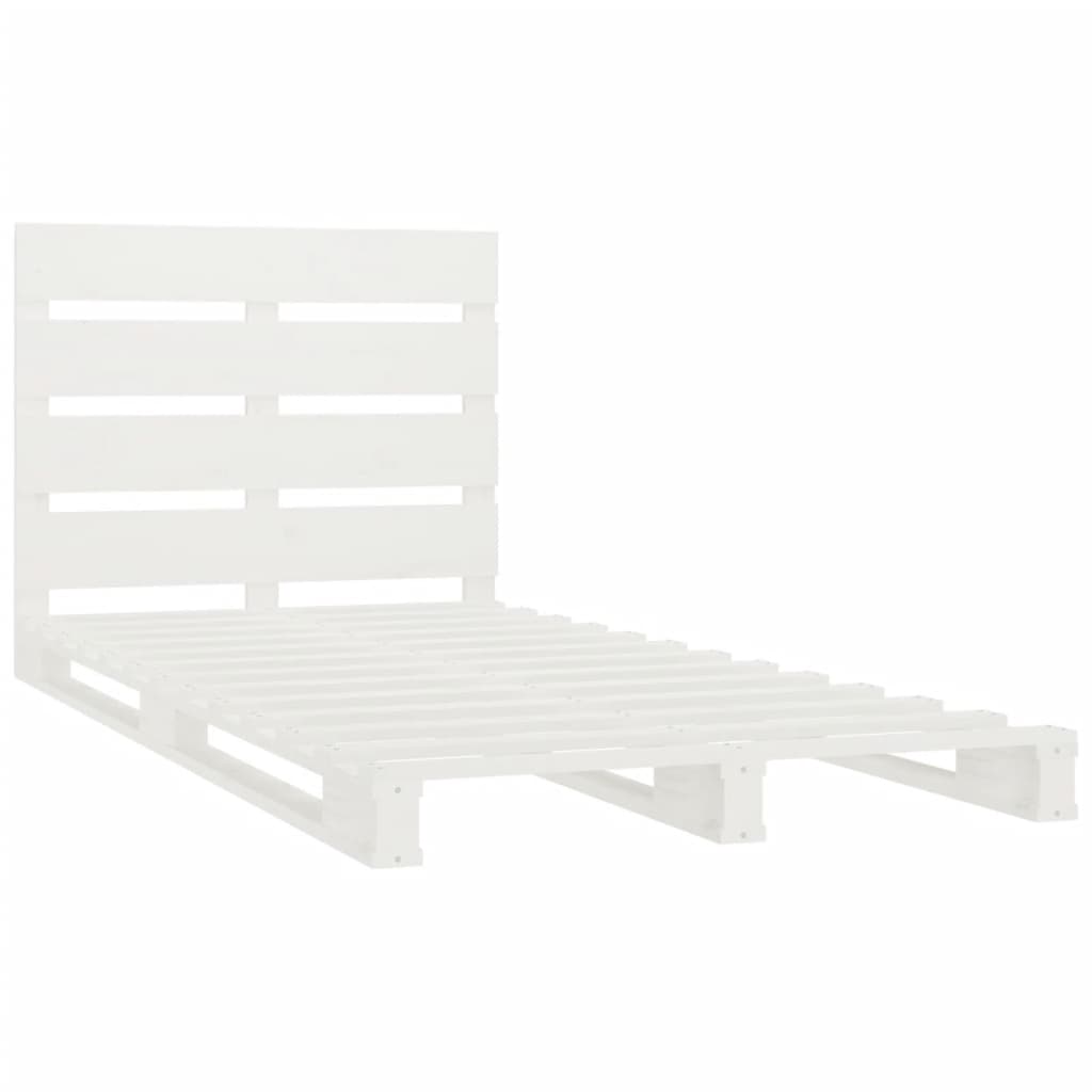 Okvir za krevet od borovine bijela 90x190 cm jednokrevetni