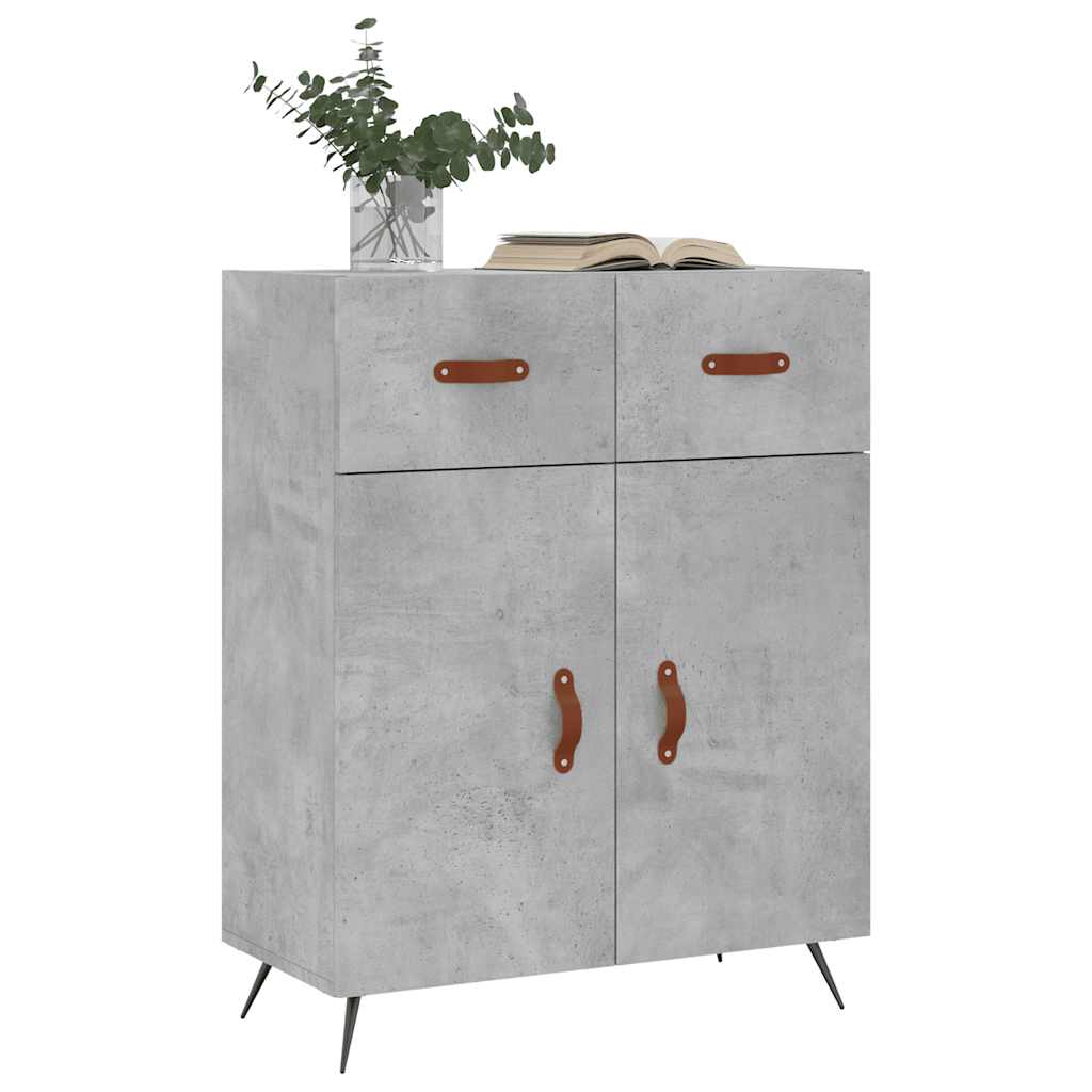 Komoda siva boja betona 69,5x34x90 cm od konstruiranog drva