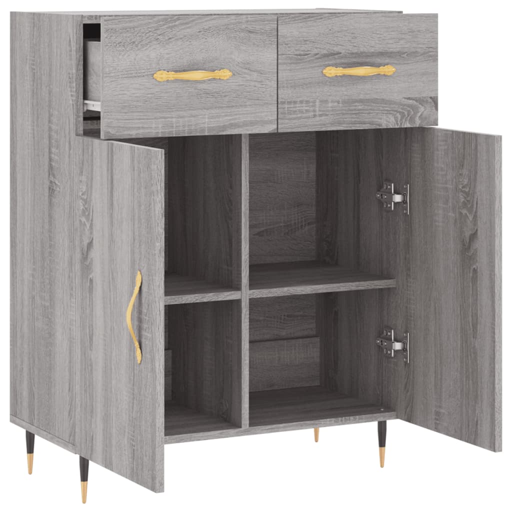 Komoda boja hrasta sonome 69,5 x 34 x 90 cm konstruirano drvo