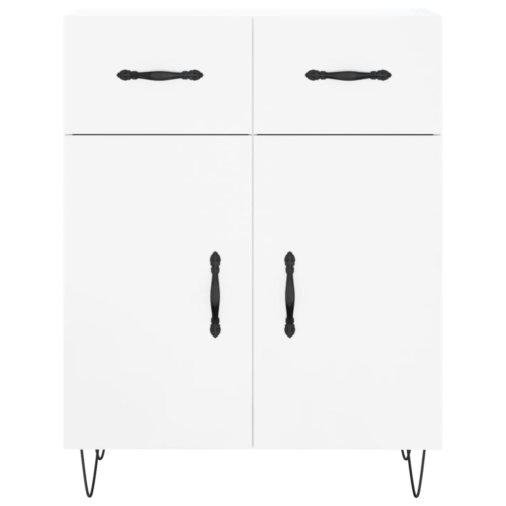 Komoda sjajna bijela 69,5x34x90 cm od konstruiranog drva