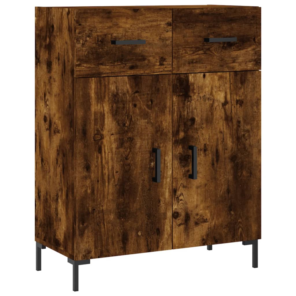 Komoda boja dimljenog hrasta 69,5x34x90 cm konstruirano drvo