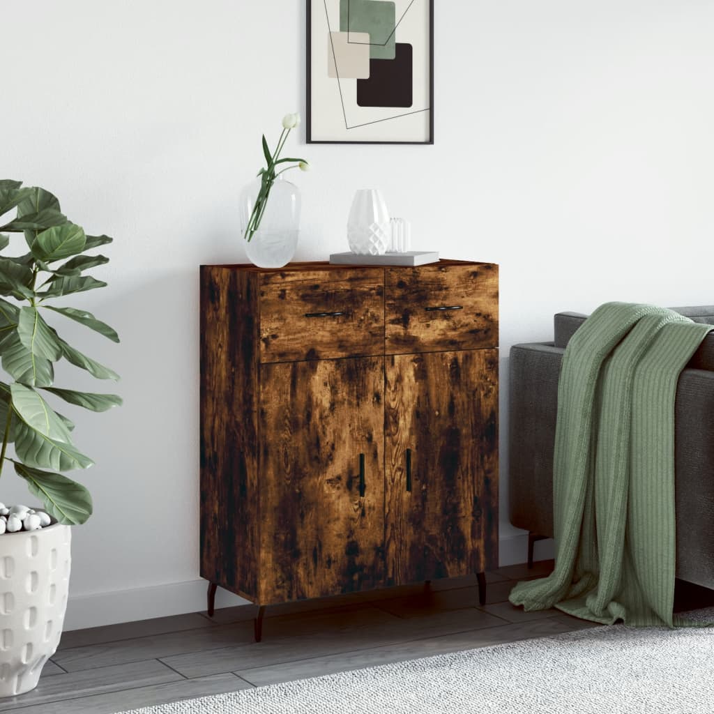 Komoda boja dimljenog hrasta 69,5x34x90 cm konstruirano drvo