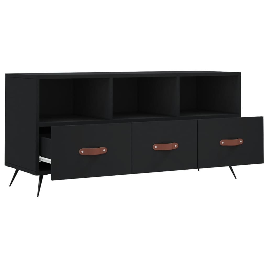 TV ormarić crni 102 x 36 x 50 cm od konstruiranog drva