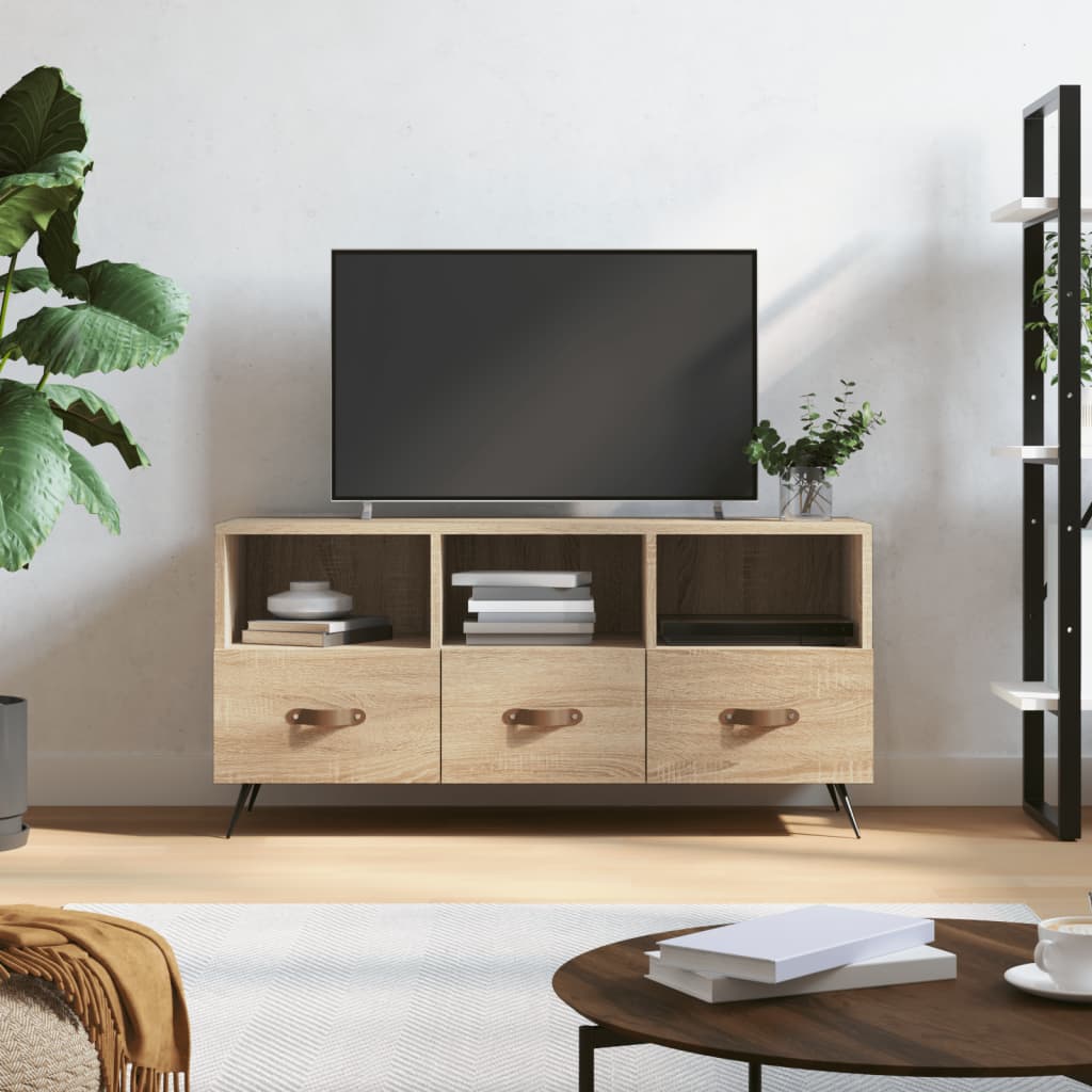 TV ormarić boja hrasta sonome 102x36x50 cm konstruirano drvo