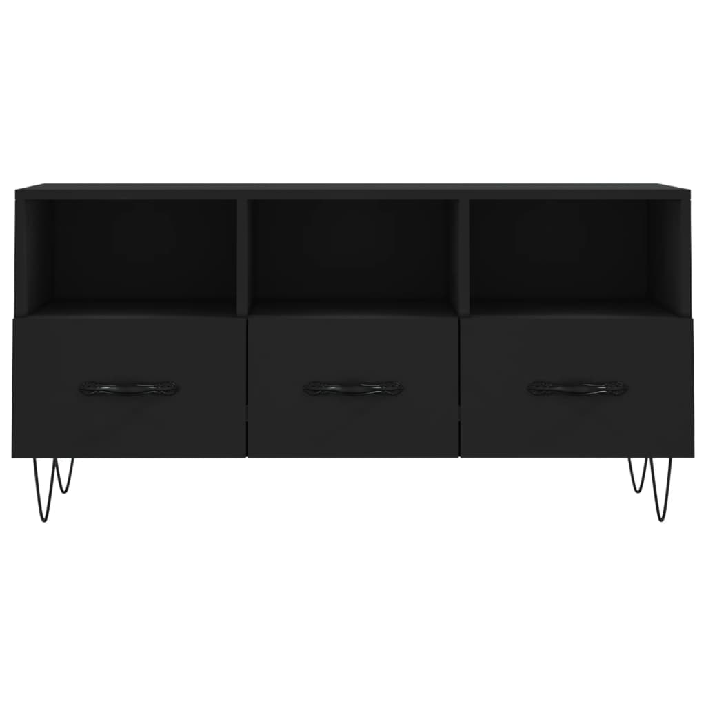 TV ormarić crni 102 x 36 x 50 cm od konstruiranog drva
