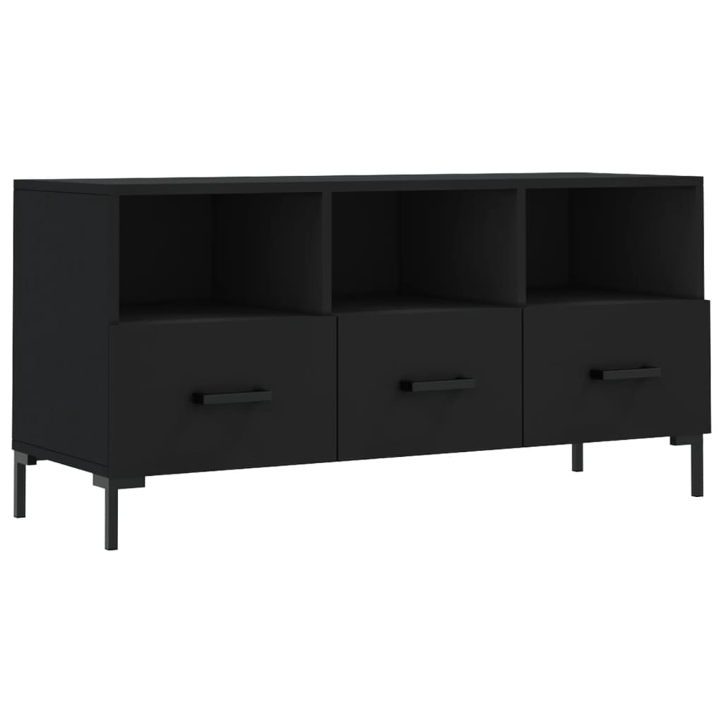 TV ormarić crni 102 x 36 x 50 cm od konstruiranog drva