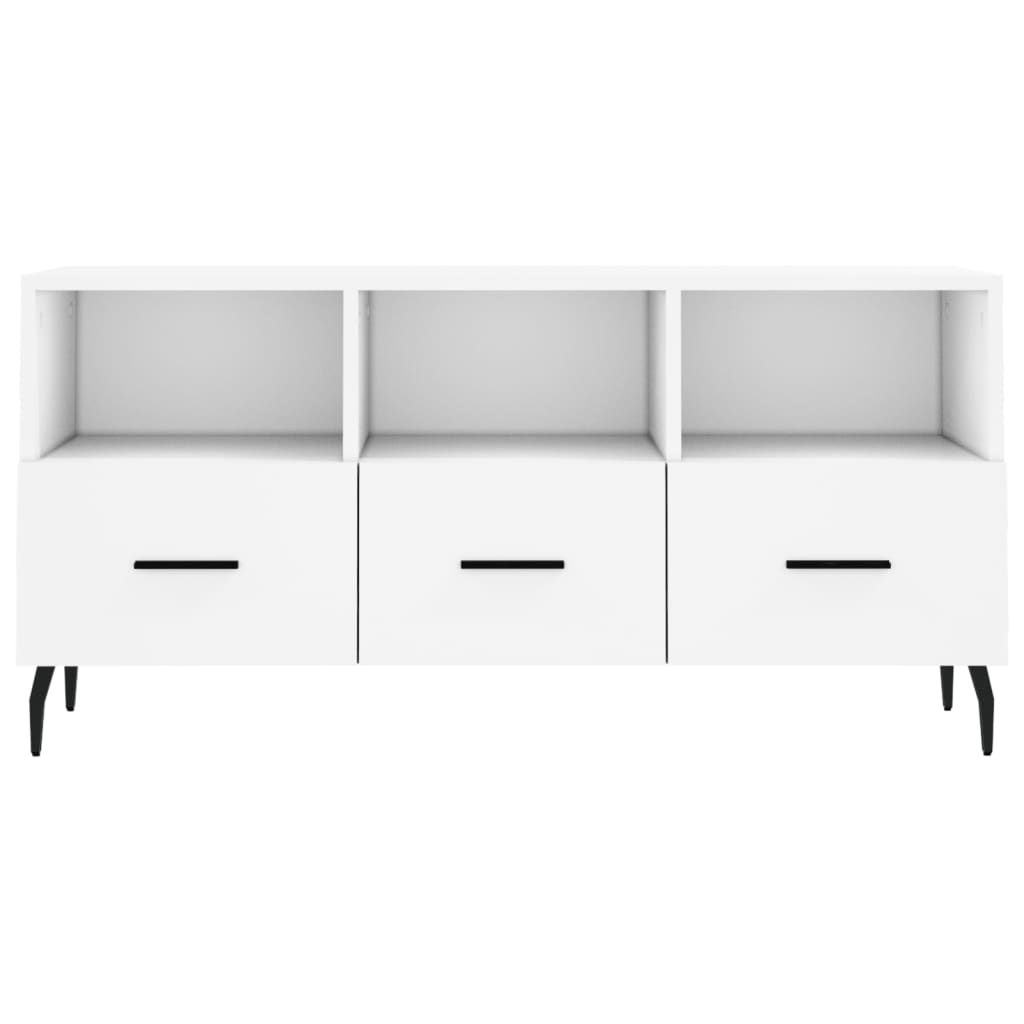 TV ormarić bijeli 102 x 36 x 50 cm od konstruiranog drva
